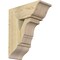 Ekena Millwork Balboa Traditional Rough Sawn Bracket w/ Offset Brace, Douglas Fir, 8"W x 18"D x 22"H BKT0806X18X22BOA01RDF - alternate 1